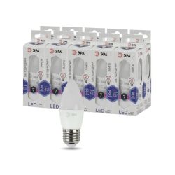 Лампа светодиодная ЭРА STD LED B35-7W-860-E27 7Вт свеча холодный дневной свет Е27 | Лампы cветодиодные Свеча (B/C)