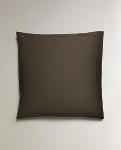 ZARA HOME (300 НИТЕЙ) НАВОЛОЧКА ИЗ ХЛОПКА, ПЕПЕЛЬНЫЙ