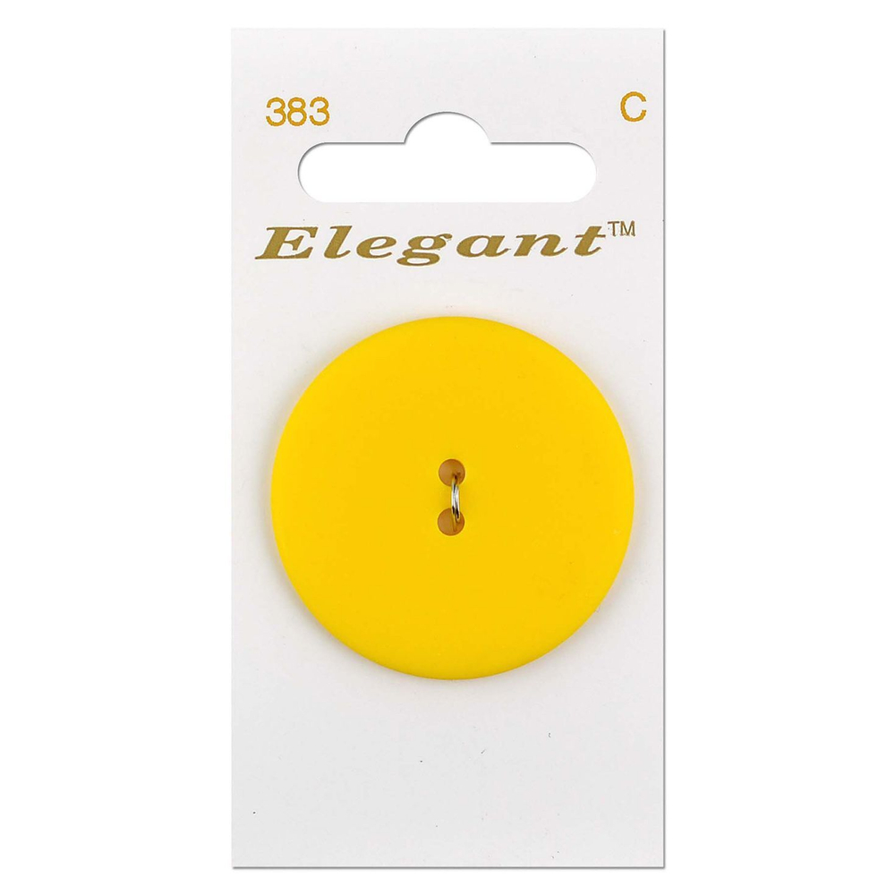 Пуговица №120 Elegant 38 мм, желтый