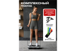 Виброплатформа Urbanfit с bluetooth, эспандерами и пультом ДУ, 180 скоростей, 5 режимов, белый