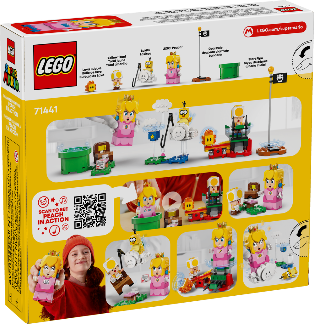 Конструктор LEGO Super Mario 71441 Приключения с принцессой Пич, интерактивный набор с фигуркой, стартовый набор ЛЕГО Супер Марио 6+