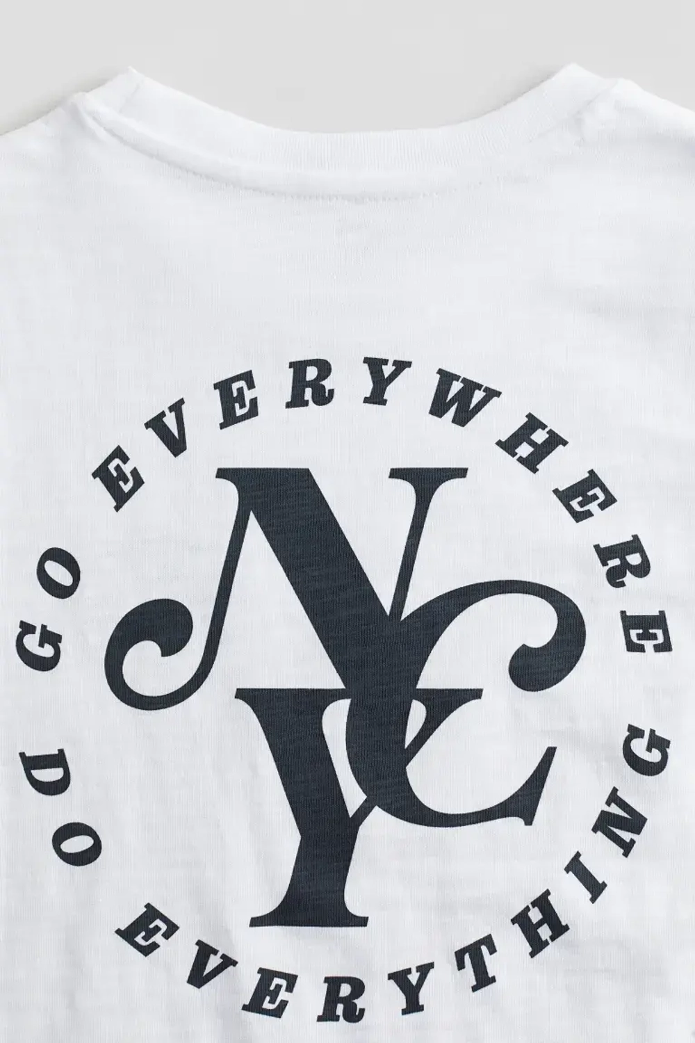 H&M Футболка с принтом и надписью, белый