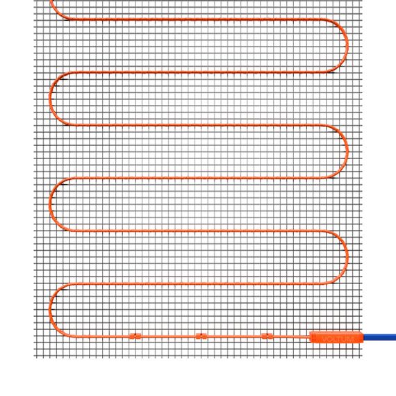 Нагревательный мат Voltum 150 Вт/м 1 м 0,5 м2 VLT01-150-0.5