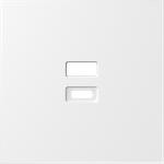 Накладка для розеток USB, матовый белый, серия S08