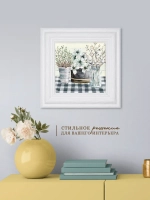Картина интерьерная настенная на холсте 30х30 см