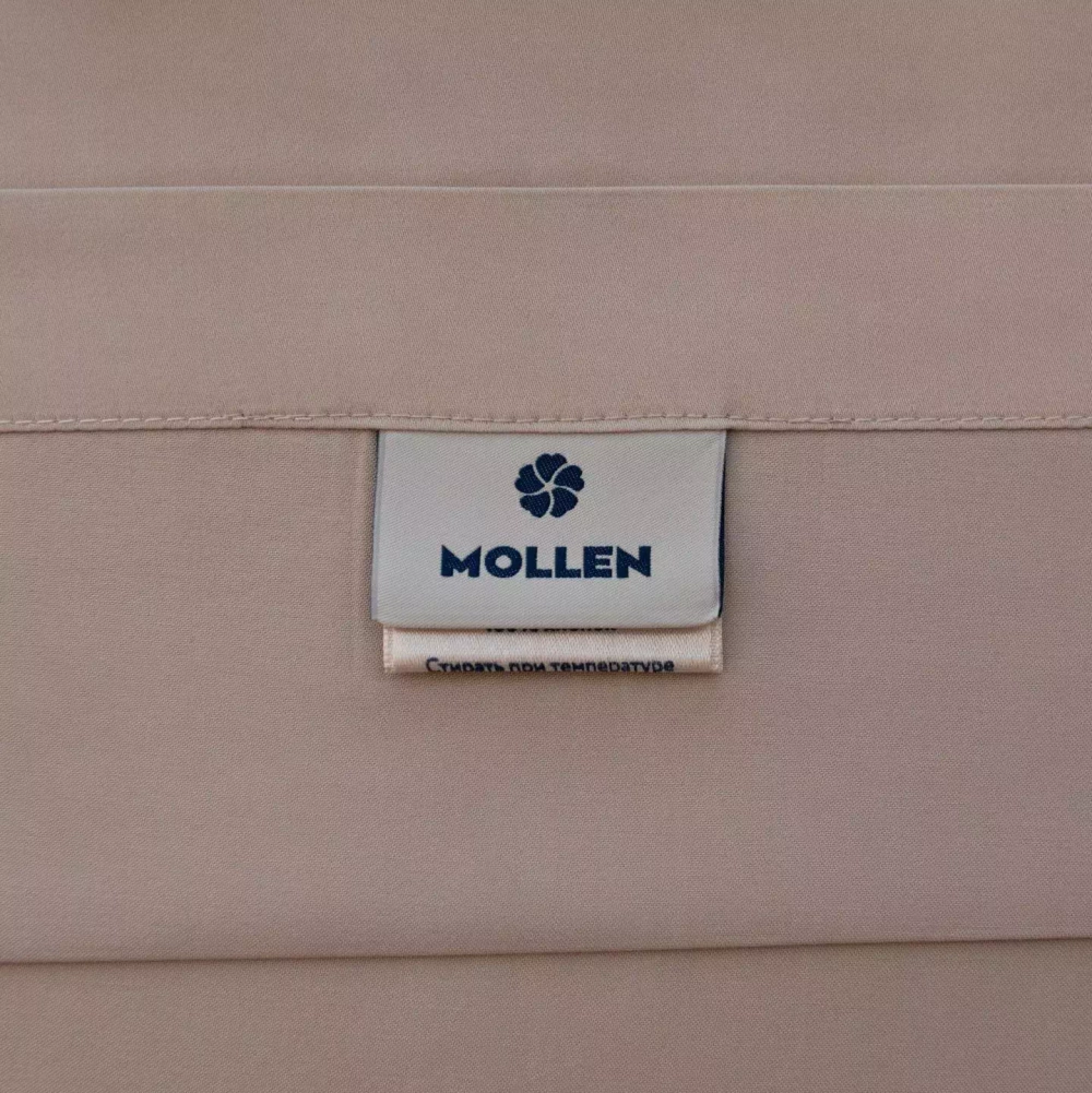 Постельное белье 2 спальное Mollen песочно-бежевое