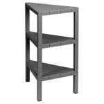 Этажерка угловая nature 330х725 мм (серый) (комплект 3 шт)