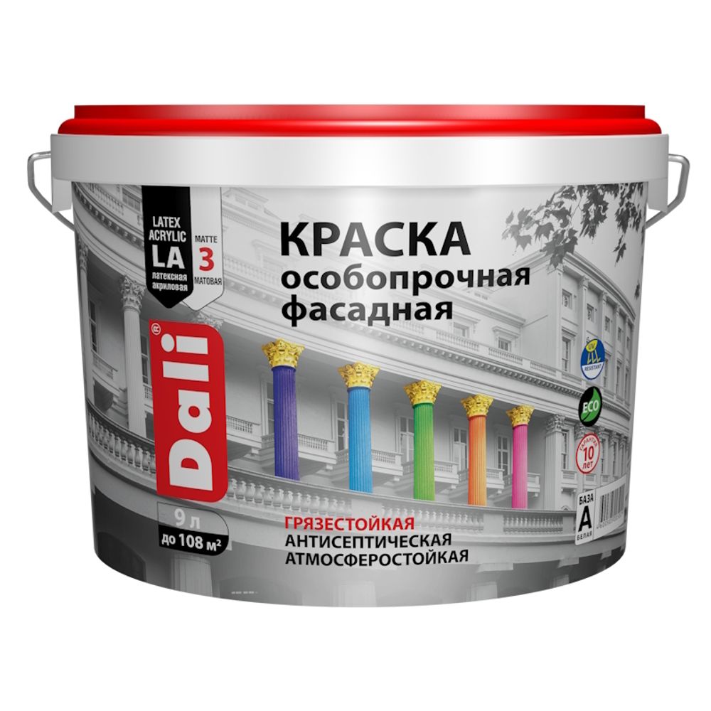 В/д DALI фасадная особопрочная  база С бесцв.  9л  (12кг) (Рогнеда)