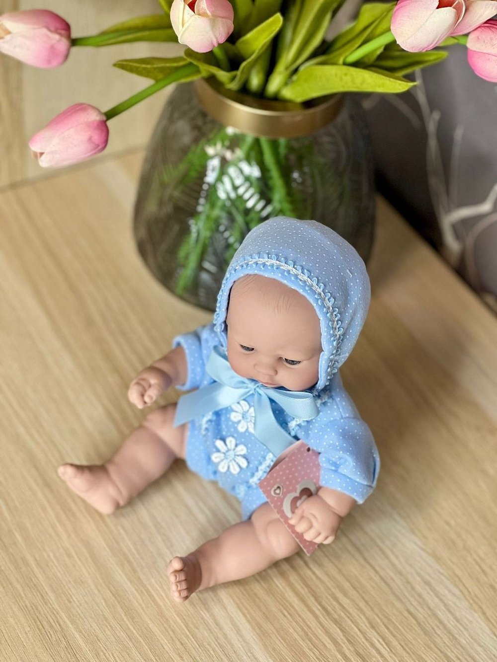 Кукла Berbesa виниловая 27см Recien Nacido  (2511K2)