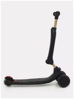 Беговел-самокат RB100 "Rider" Plus со светящимися колесами (черный)