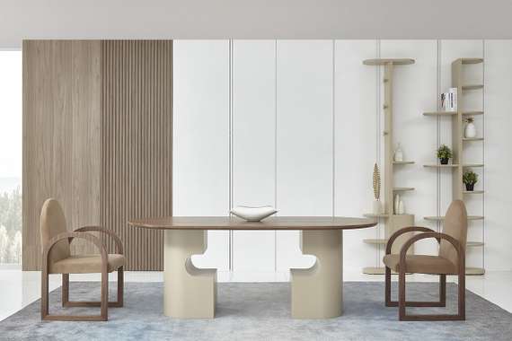 Обеденный стол Rome 200x100 см, шпон ореха