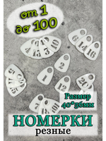 Номерки для гардероба прорезные