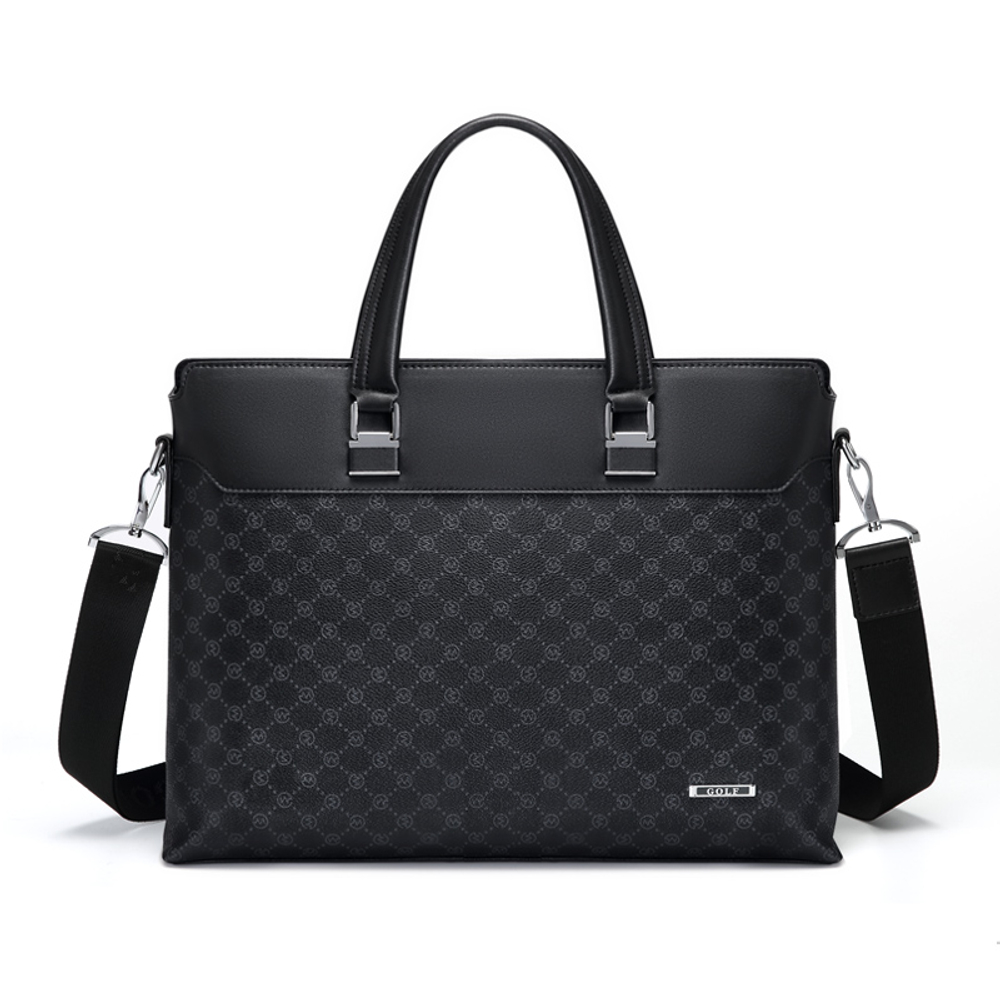 GOLF PVC Briefcase Large Men"s Black