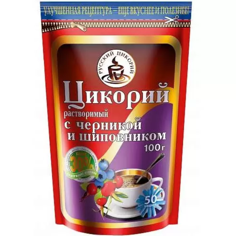 Цикорий Русский с черникой и шиповником 100 гр