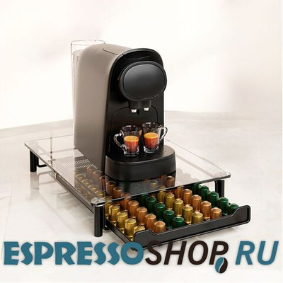 Органайзер для хранения капсул, черный, 60 капсул