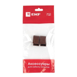 Заглушка 15х10 под темн. дерево Plast PROxima (уп.4шт) EKF ecd-15-10x4