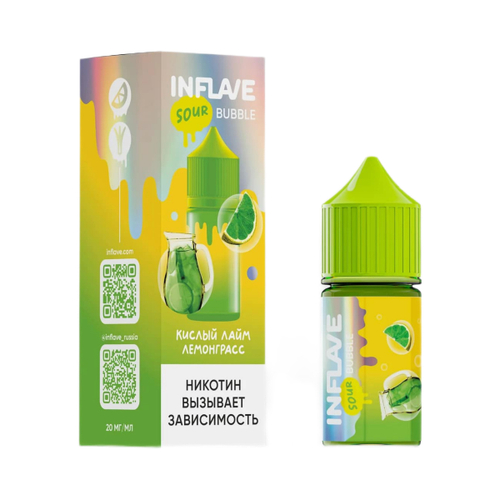 Inflave Bubble Sour Salt 30 мл - Кислый Лайм Лемонграсс (20 мг)