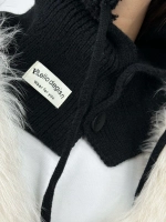 капор зимний и осенний капюшон- снуд вязаный ангора