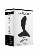 Чёрный анальный вибростимулятор Geron Anal Vibrator (Цвет: черный)
