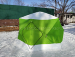 Палатка зимняя куб Traveltop CT-1636 360*320*220см 6-угольная (зеленый)