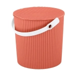 Ведро с крышкой Универсал 10 л коралловый 285х635