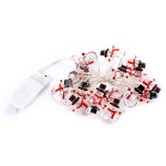 Гирлянда для дома "Снеговичок" на батарейках 2,0 м 20 ламп LED, 1 реж., IP-20, Белый (Серпантин)