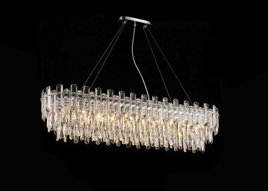 NW076-L1200*W300*H290 OVAL CHROME (1) Люстра (в 2-х коробках) NW