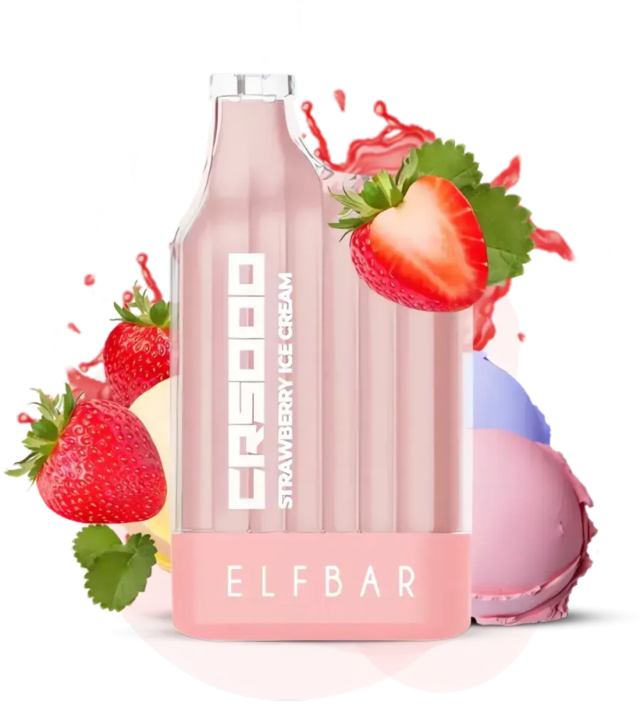 ELFBAR CR5000 - Strawberry Ice Cream  (5% nic)