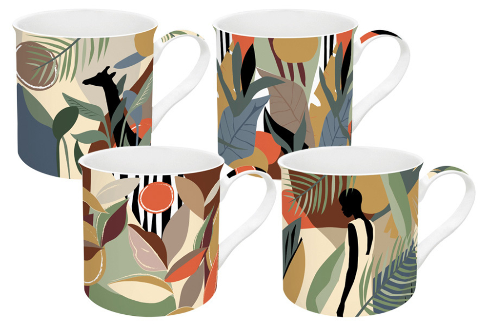 Набор кружек 4шт 0.3л Easy Life Килиманджаро