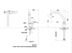 Смеситель для кухни Bravat Fit