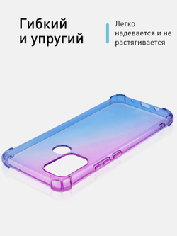 Чехол ROSCO для Infinix HOT 10 Play;Infinix HOT 11 Play оптом (арт. INF-HOT10PLAY-HARD-TPU-VIOLET-BLUE)