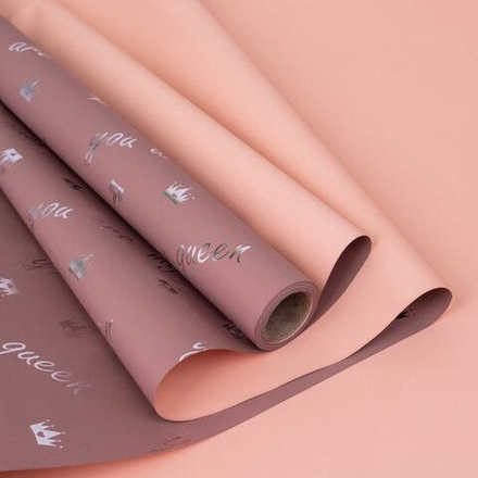 Пленка Королева 58*10м ЛАТУНЬ/ПЕРСИК