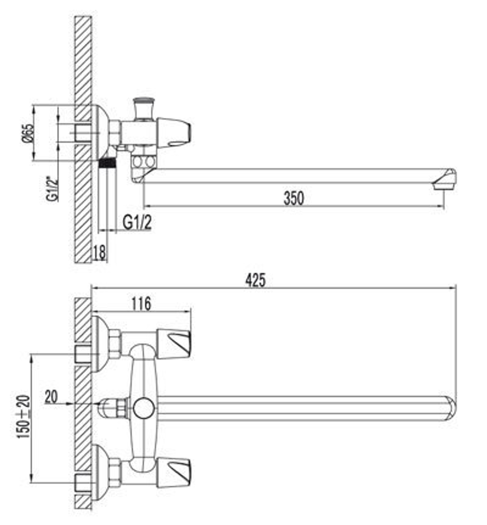 LEMARK Серия DANCE. Смеситель универсальный – LM2401C