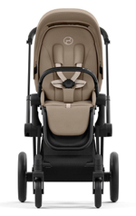 Коляска 3 в 1 Cybex Priam IV Matt Black complete и автокресло Aton B2 i-Size Bay Blue Cozy Beige