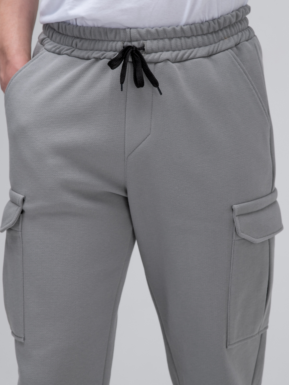 Джоггеры карго теплые.Грей