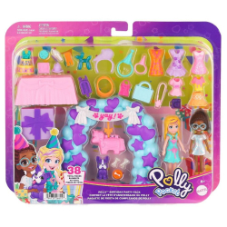 Polly Pocket - POLLY'S BIRTHDAY PARTY Модный набор + аксессуары JCC33