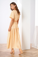 51276 Платье женское (оранжевый полоска)