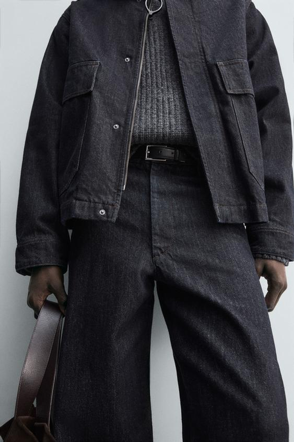 ZARA ДЖИНСЫ ЧИНОС RELAXED FIT, ИНДИГО