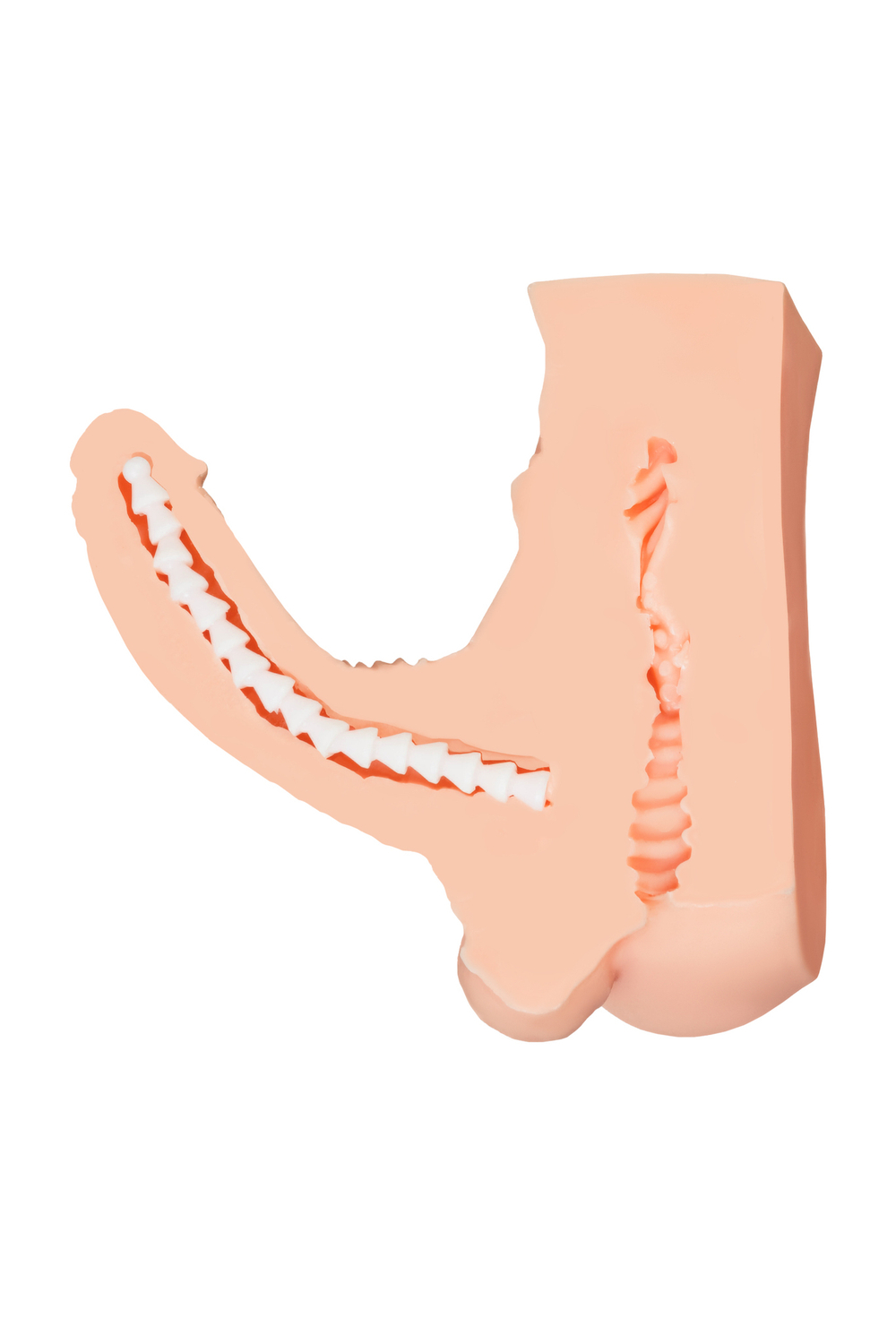 Мастурбатор с фаллосом Juicy Pussy Manuel телесный 25 см