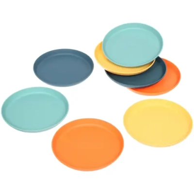 Тарелка пластиковая «Тунис» 15*1,5см в наборе 8шт, цвета микс