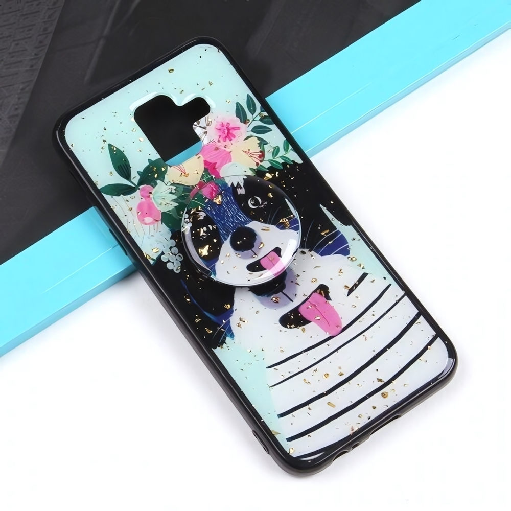 Чехол ТПУ с попсокетом для Samsung Galaxy A6 (2018), 010895