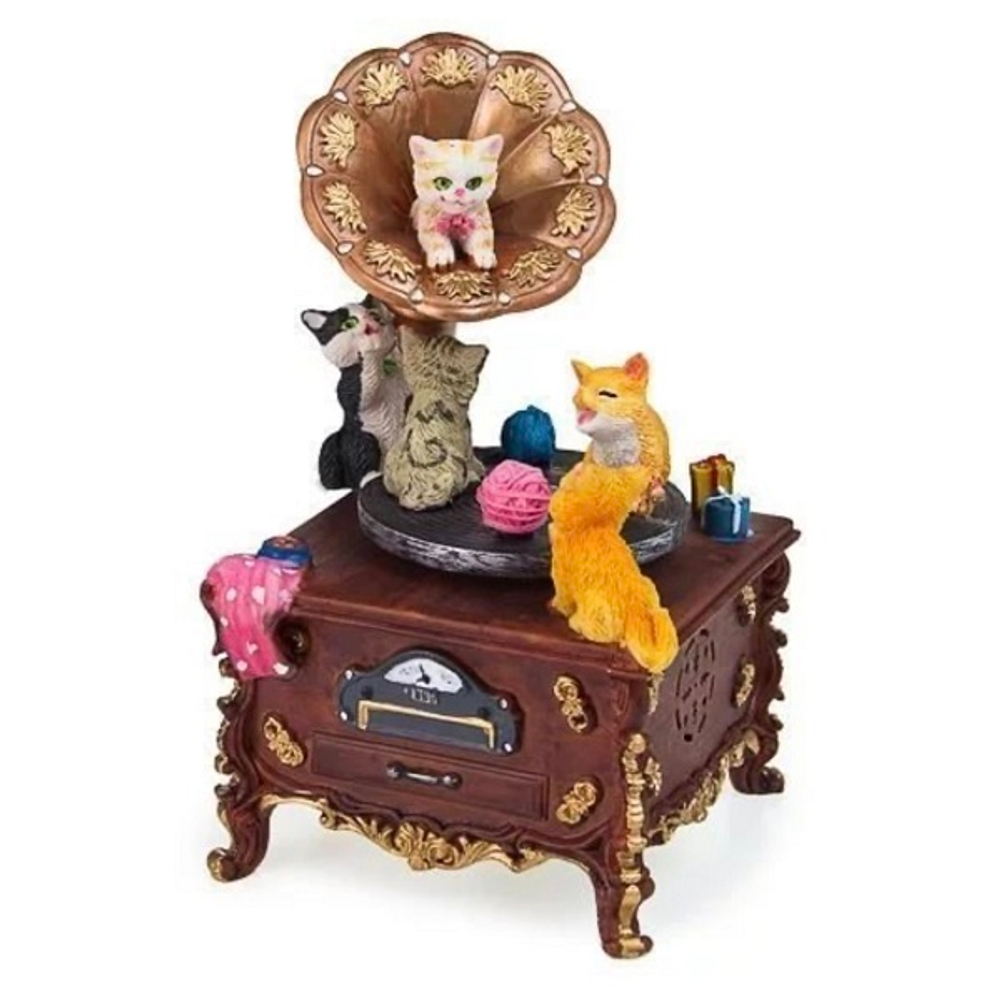 Музыкальная композиция Коты на граммофоне [Арт. 14256]