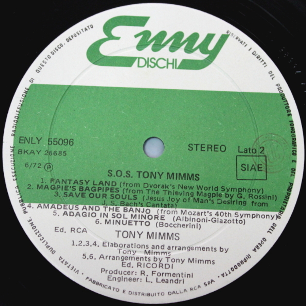 Tony Mimms / S.O.S. (LP)