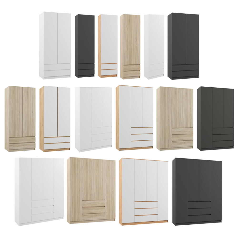 Шкаф Woodville Мадера ЛДСП белый