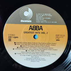 Винтажная виниловая пластинка LP ABBA АББА Greatest Hits Vol. 2 (Japan 1979) (No Obi) Take A Chance On Me