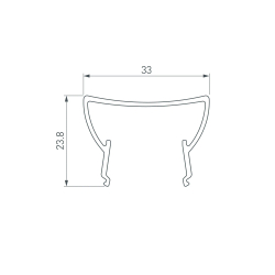 Экран ARH-WIDE-(B)-H20-2000 TPZ Opal-PM (Arlight, Пластик) 018874