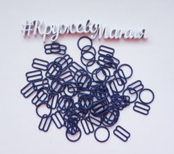 Регуляторы, 15 мм, металл, темно-синие, (Арт: RE/15-061), шт