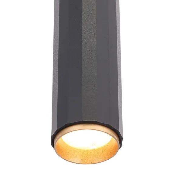 SL6210.403.01 Светильник подвесной ST-Luce Черный/Черный, Золотистый LED 1*7W 3000K LILT