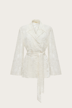 ЖАКЕТ ИЗ ПАНБАРХАТА С ВОРОТНИКОМ