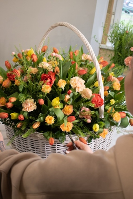 Корзина "Хрустящие тюльпаны"